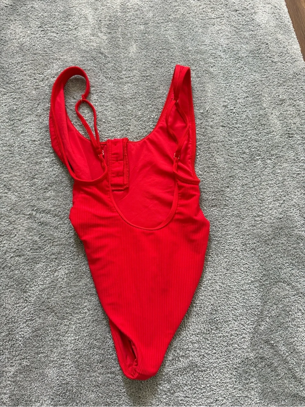 Frankie's Bikinis Red One-Piece Swimsuit